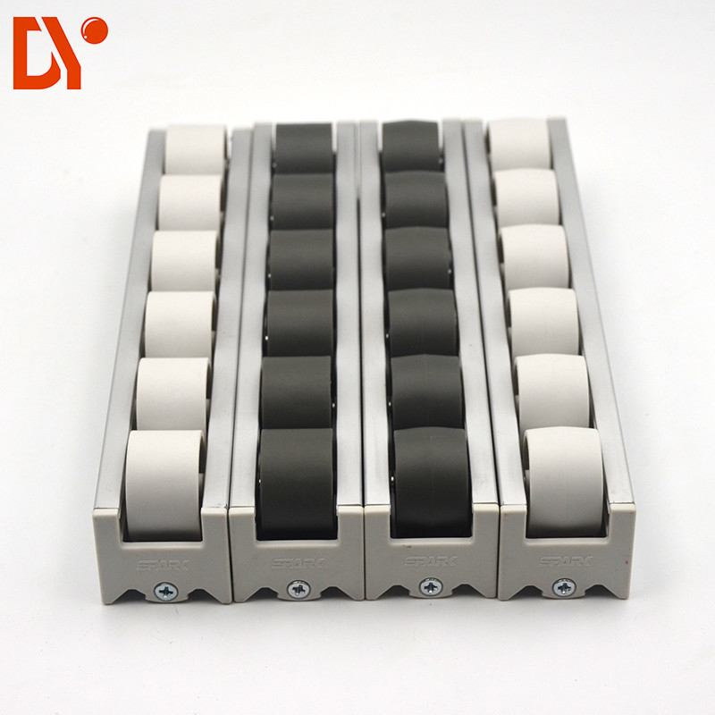 28mm Roller Track Hardware Sliding Lean Pipe Clamp Joints Device