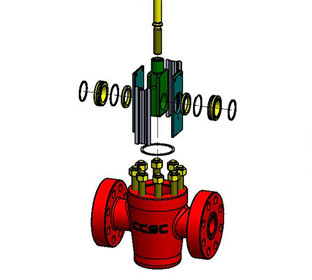 10000psi FC High Pressure Gate Valve For Hot Oil API 6A 3 1/16" 75°F - 350°F