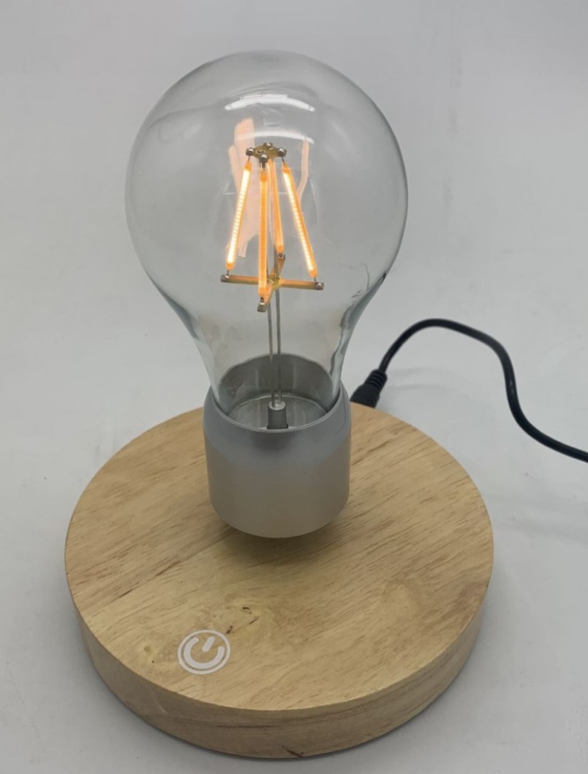 Magnetic Levitating Floating Wireless LED Light Bulb Desk Lamp for Unique Gifts, Room Decor, Night Light