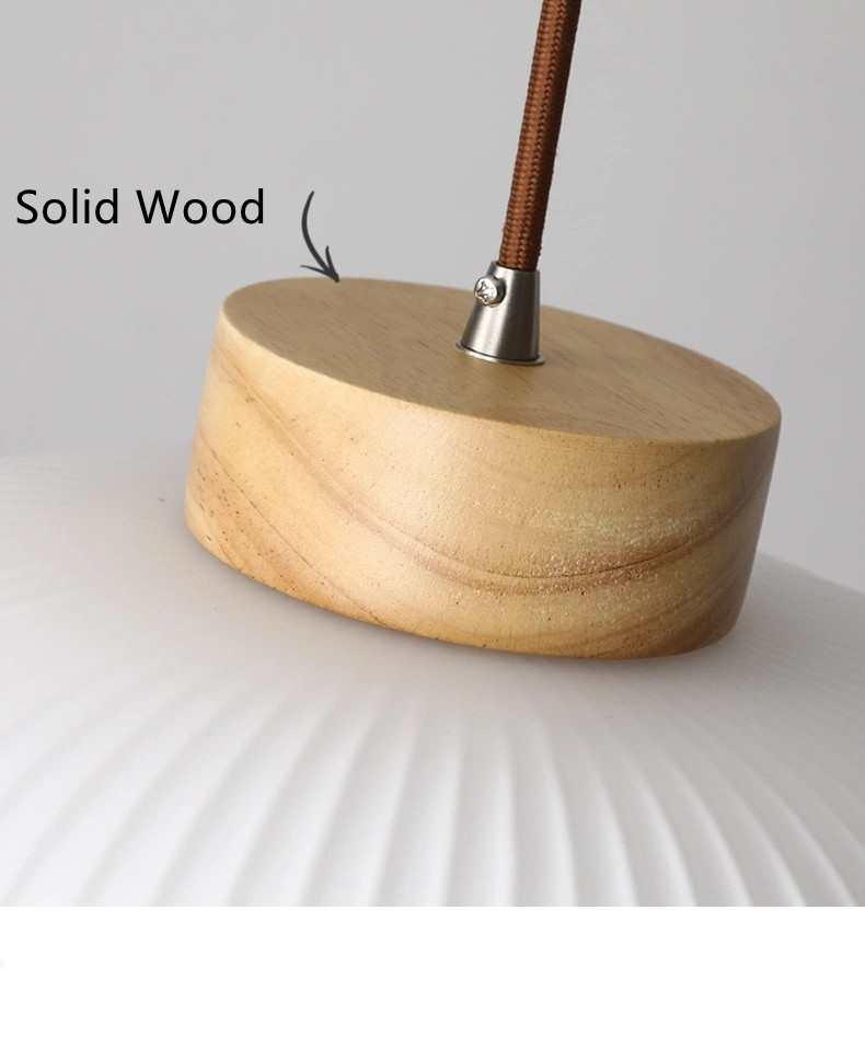 Japanese Retro Bedroom Lamp Chinese Wooden Pendant Light(WH-AP-600)