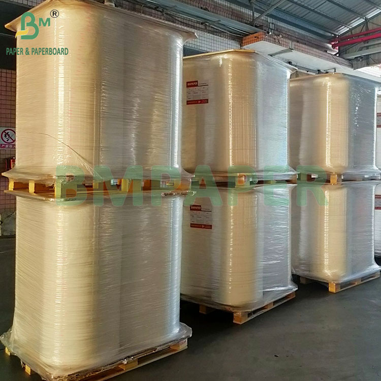 24g White Food Grade Kraft Paper For Drinking Straw Wrapped 32mm