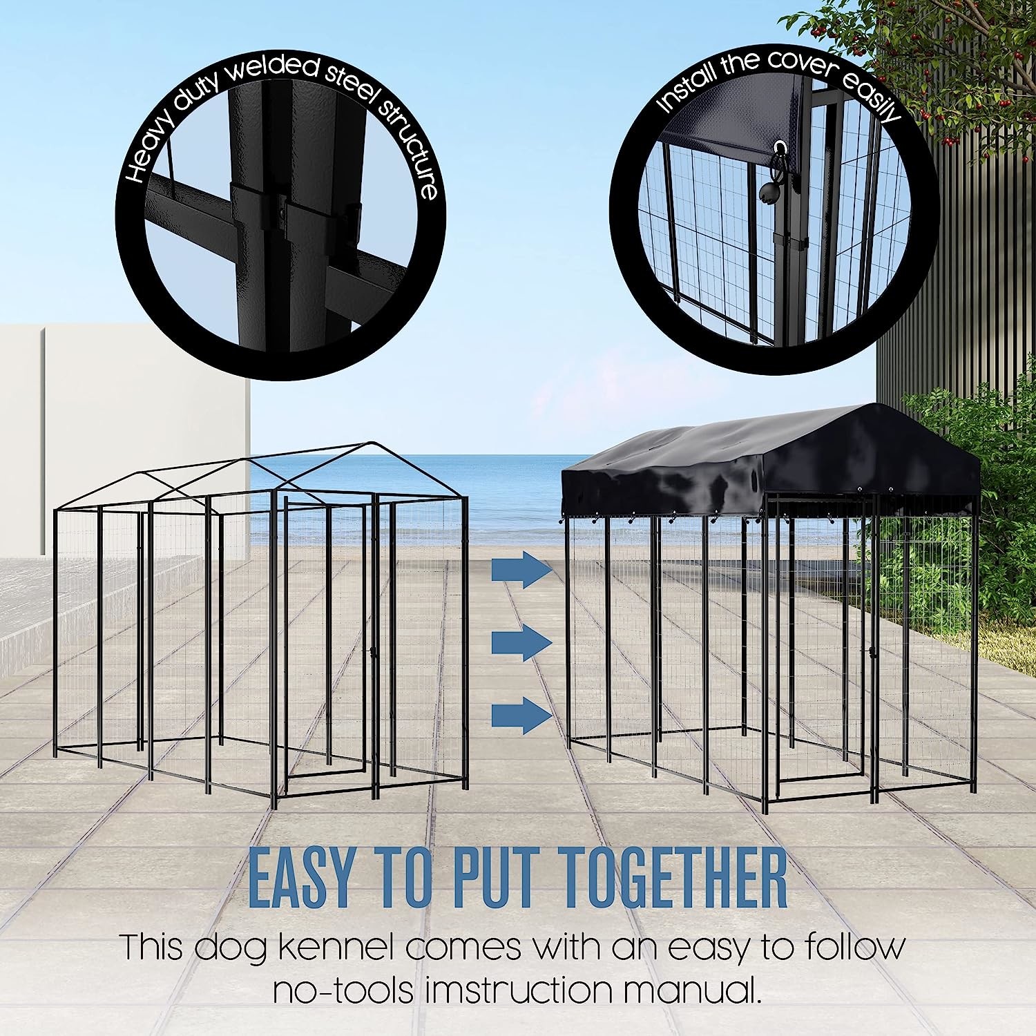 Steel Heavy Duty Dog Kennel Panels