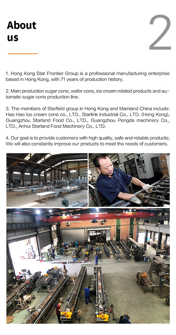 Multifunctional Automatic Cone Production Line , 89 Pieces Of Cast Iron Baking Template.