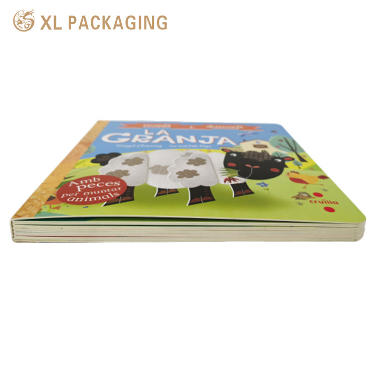 Animal Color Paper Books Children Cartoon Cardboard Paper Book