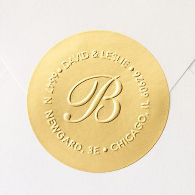 1.5in Garments Embossed Printable Self Adhesive Labels Recycled Paper Sticker Printing