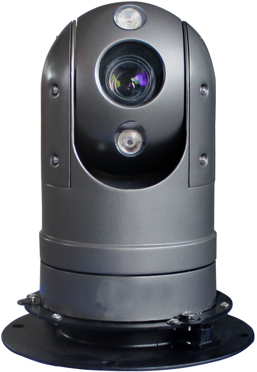 H.265 full metal case waterproof IP66 200m infrared IR night vision vehicle security network speed dome PTZ camera