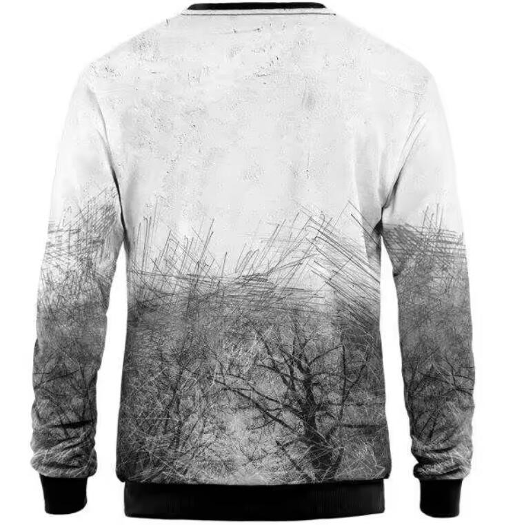 Fashionable Sublimation Crewneck Sweatshirt 100 Polyester Sweatshirt OEM