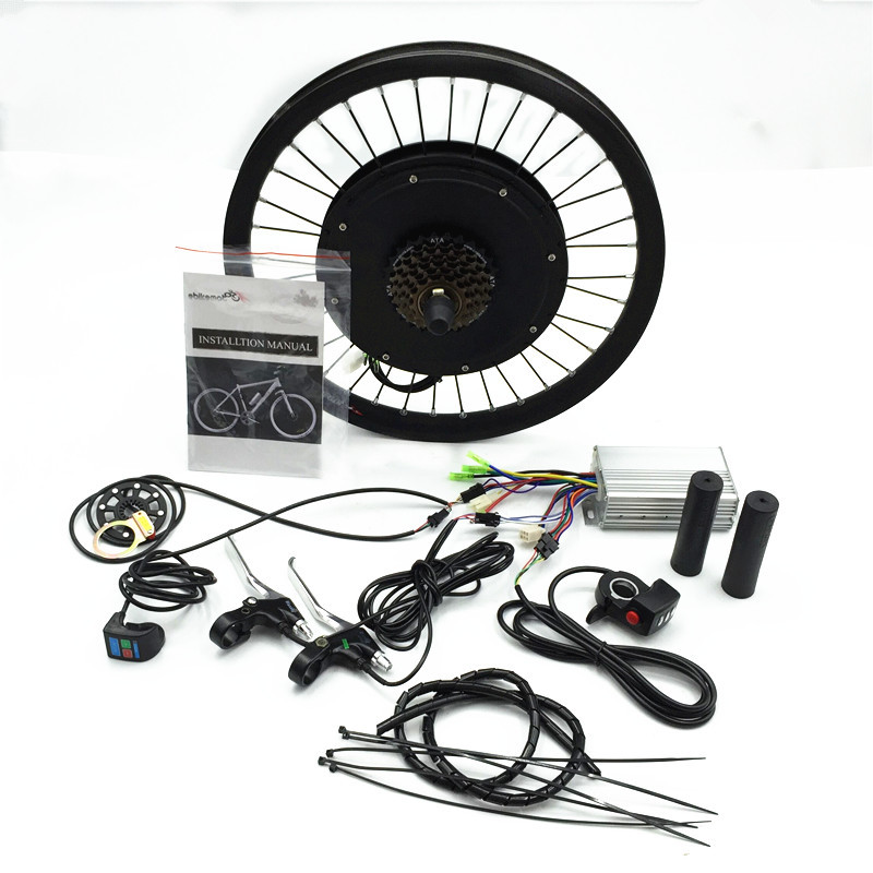 20 Inch Front Wheel Electric Bicycle Motor Conversion Kit For Electric Mountain Bicycle