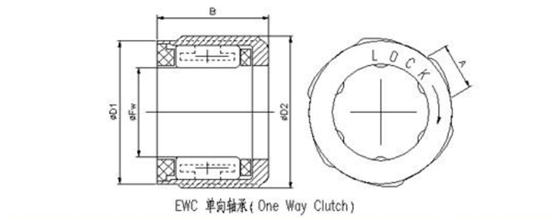 1WC0608 EWC0608 One Way Needle Roller Bearing