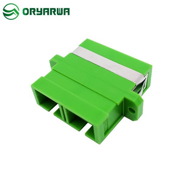 Flange Welding Formed SC APC Adapter CATV Duplex SC Fiber Coupler