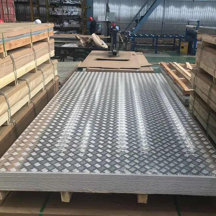 6061 1100 3003 5052 Aluminum Diamond Tread Plate Embossed Aluminum Checkered Plate