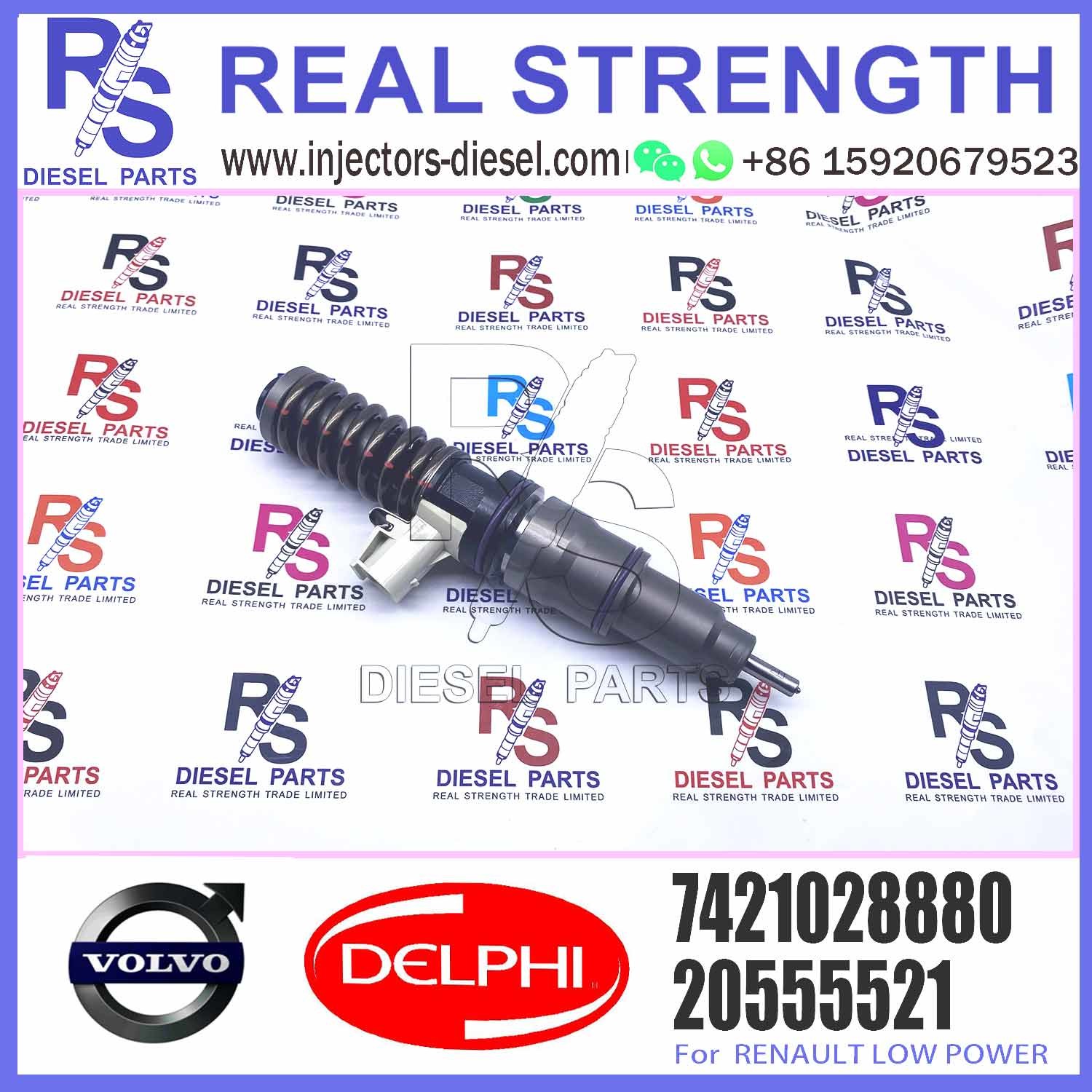 Direct Sale Diesel Fuel Injector 21582096 7421028880 74221644598 BEBE4D35002 For RENAULT 11LTR EURO3 HI