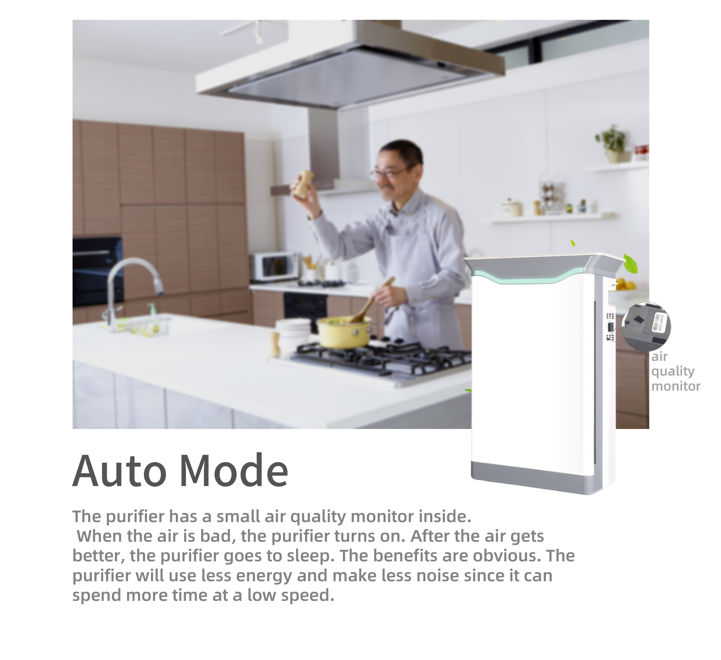 HOMEFISH Factory Wholesale Price Air Freshener UVC Sterilization Luftreiniger H11 HEPA Negative Ion Air Purifier for Home