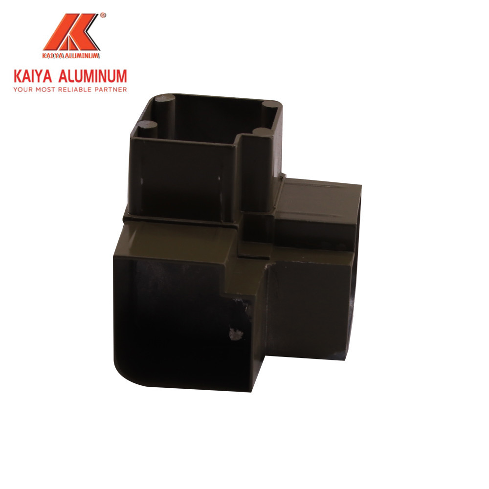 1/2" 6061 CNC Aluminum Profile Tri Angle 3 Way Corner Elbow