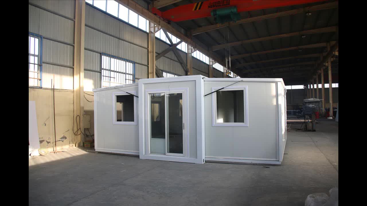 Foldable Extendable Prefab Container House Mobile Solar Accommodation For Warehouse
