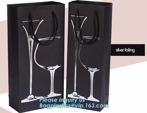 Flower carrier bag with different color customized pot plants kraft paper bag with handle,stamping logo fancy paper flow