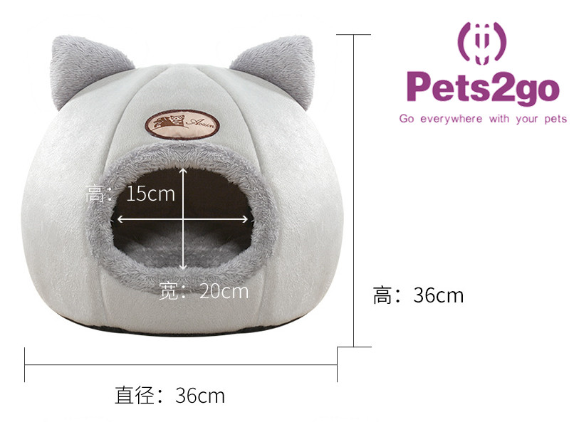 Cat House Shaped Hand Wash 40*40CM Pet Bed Mat