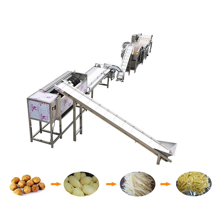 Customized Potato Processing Machine Fryed Crisp Potato Finger Chips Production Line