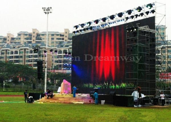 5mm Pixel Pitch Outdoor Video Screen Rental , Stage Full Color Led Display