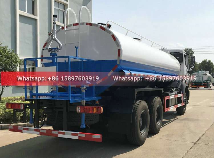 6x4 Beiben Right Hand Drive RHD Water Tanker Truck 18m3 Water Spraying Truck Good Price for Sales