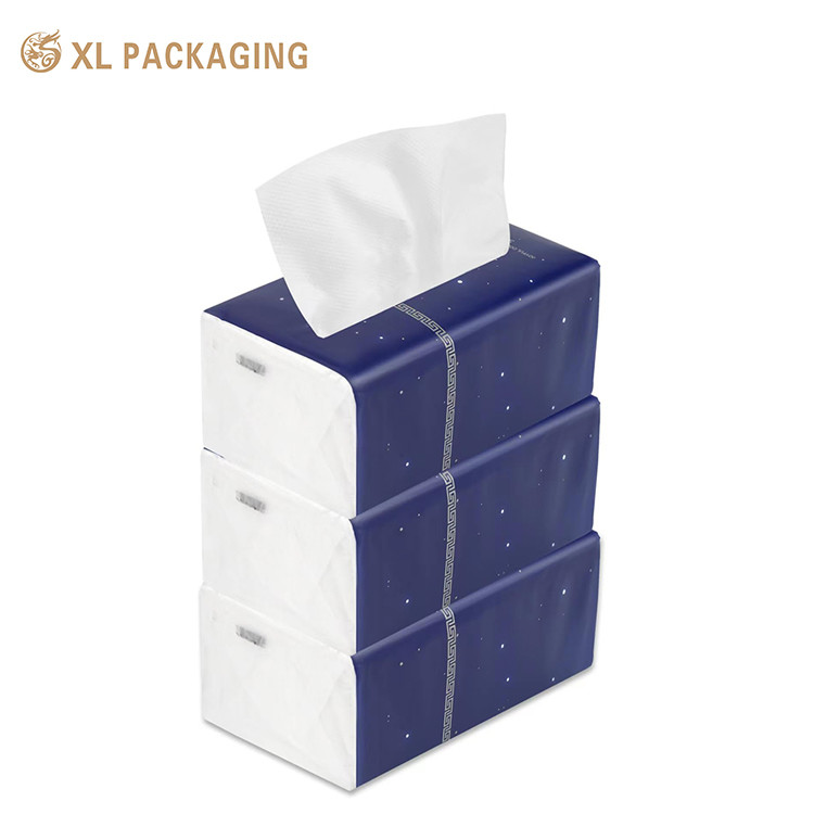 Wholesale Customized Logo Cheap 3 Ply Soft Paper Handkerchief Box Tissue