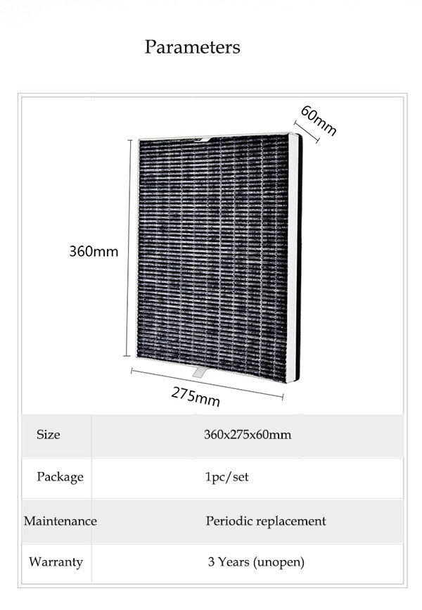 Klair Replacement Air Purifier Activated Carbon Filter For FY2426 AC2880