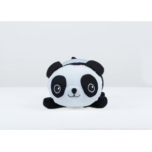 30CM White / Black Plush Toy Pillow Embrodiery Technic Eco Friendly