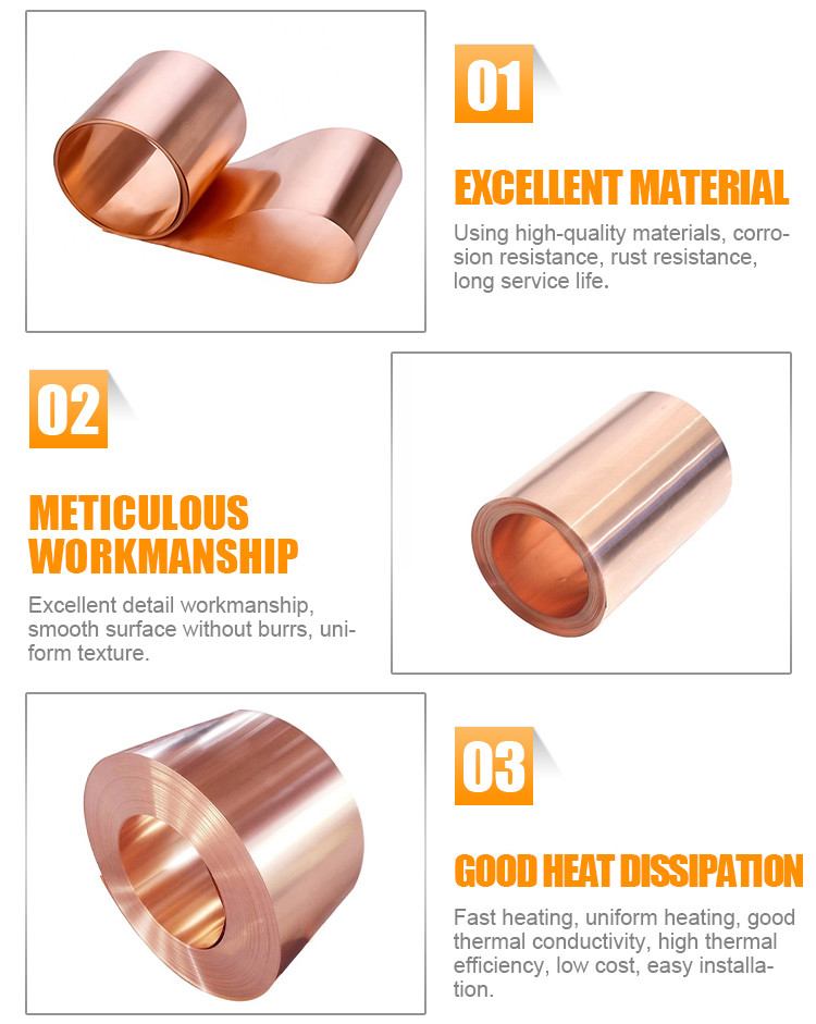 18650 Copper Strip Coil Tup 99.5% Tp1 Tp2 C12000 Deoxidized Phosphor