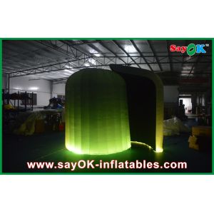 Inflatable Photo Booth Enclosure Customized Lighting Round Inflatable Photo