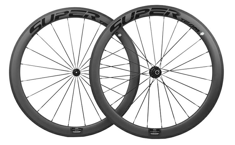 Superteam 38mm Road Wheelset with V Brake Braking System and R13 Black Hub Elbow