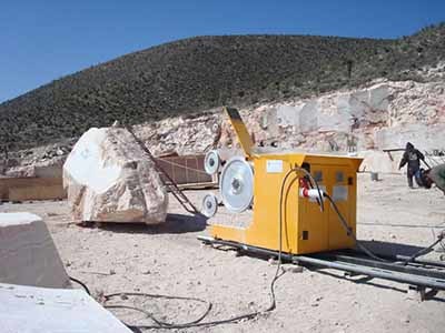 Stone quarry machine, Diamond Wire Saw Cutting Machine with high working efficiency for marble quarry,Model 55kw