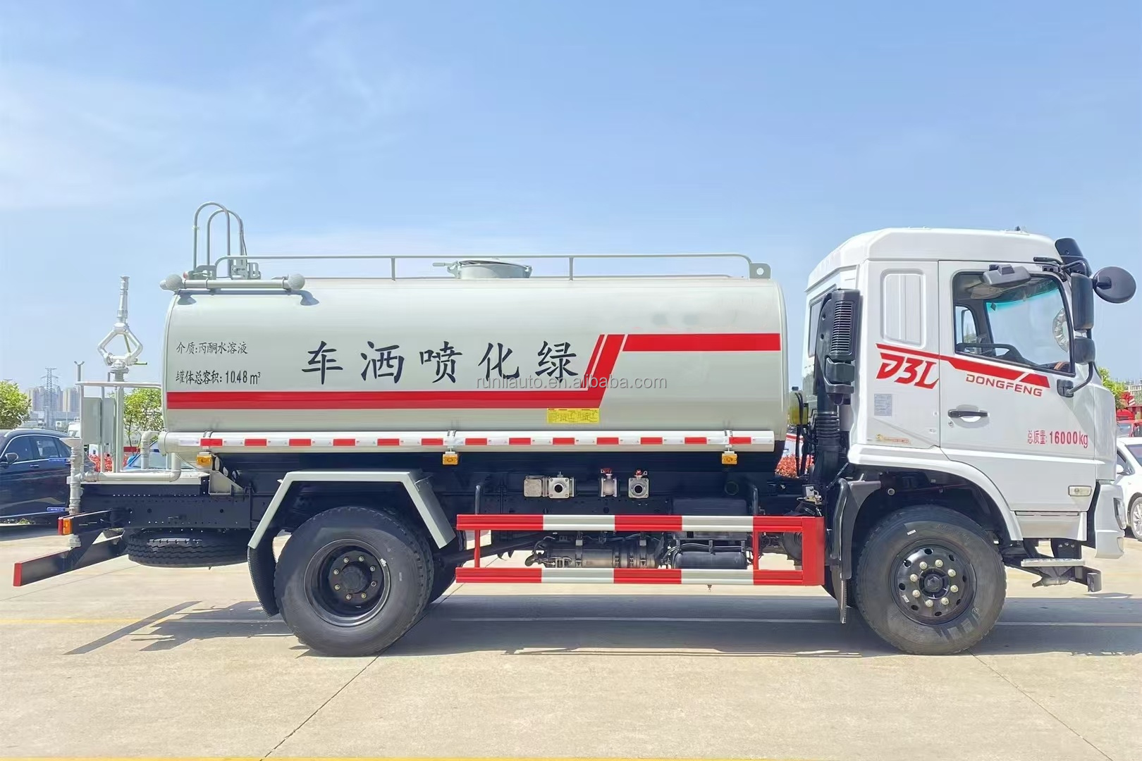Factory Customized 15000 Litres Water Truck Watering Cart Water Tank Truck Water Spray Sprinkler Truck
