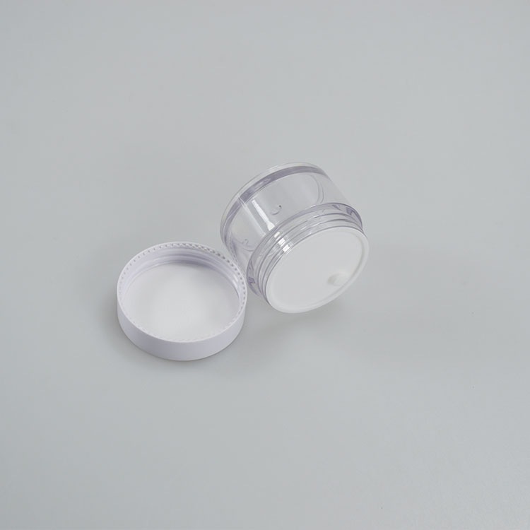 50g Transparent Round PETG Cosmetic Container Jar for Face Cream Durable Material