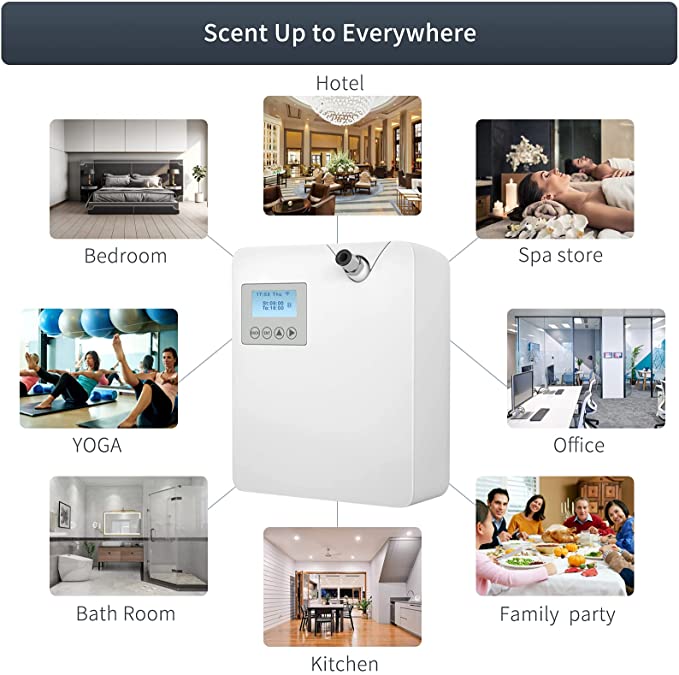 HOMEFISH 130ml Essential Oil Waterless Aroma Diffuser For Office DC 110-240V