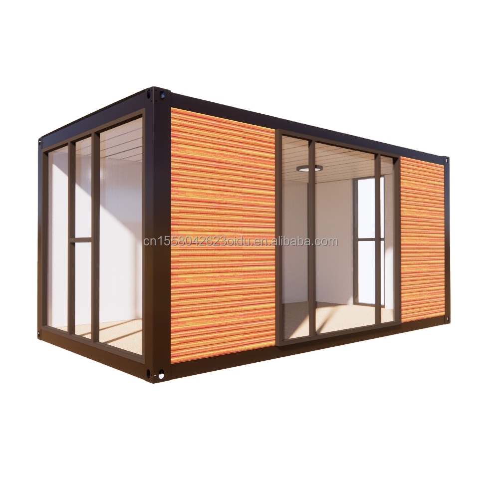 Modern 2 Bedroom Prefab Steel Expandable Container House for Mall Application Customized Color Design