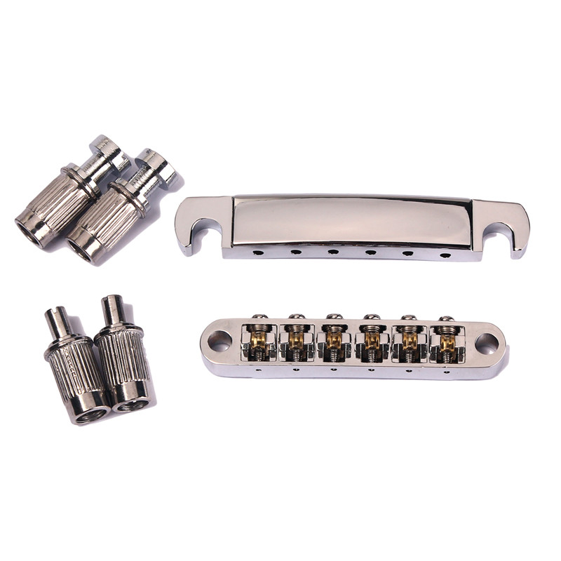 Zinc Alloy Roller Saddle Tailpiece for SG Style Electric Guitar Replacement Parts