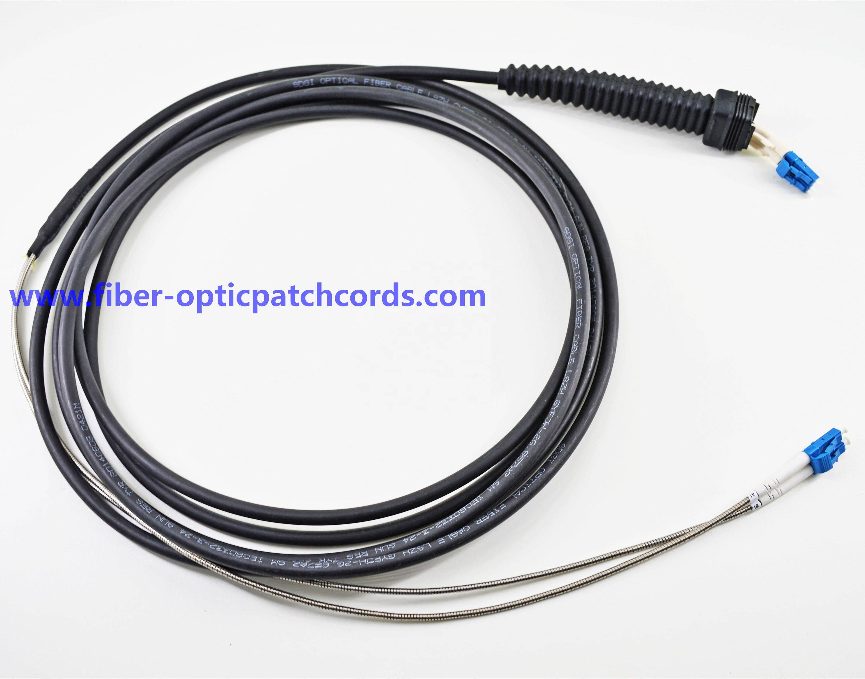 MTC Pushable Fiber Optic Patch Cord SC/APC Field Shield Fiber Pathway Push-Pull Type