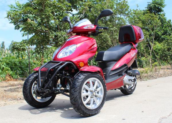Air Cooled 50cc Adult Tri Wheel Motorcycle Single Cylinder 4 Stroke With Rear