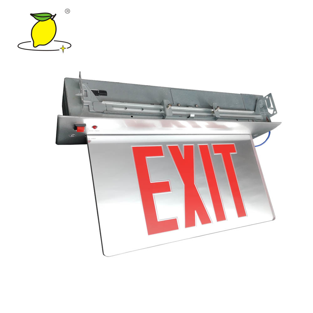 On sale Rechargeable LED Emergency Light Fire Emergency Exit sign led exit emergency sign