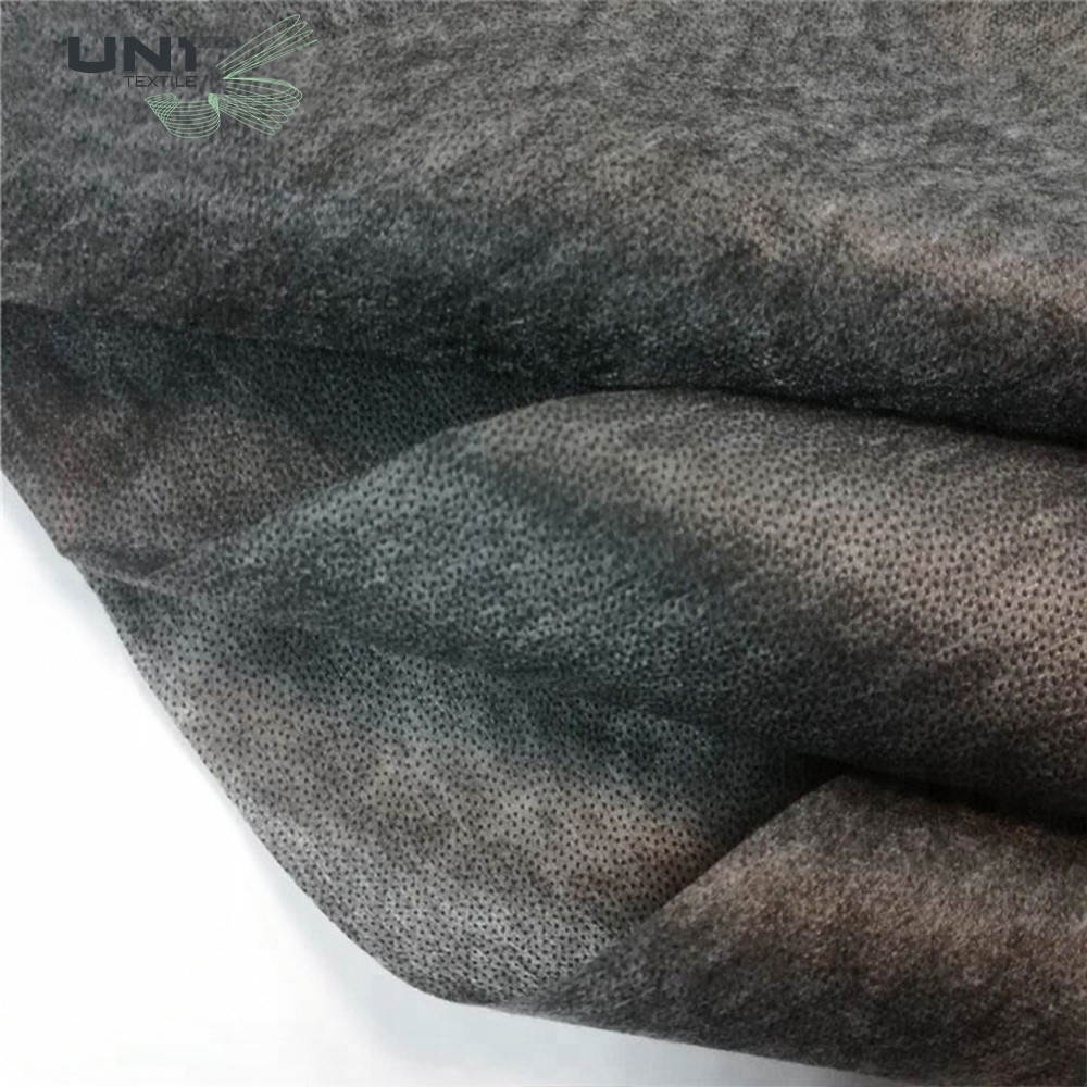 Silicon Strong Fusible Non Woven Interlining Black For Fused Fabric