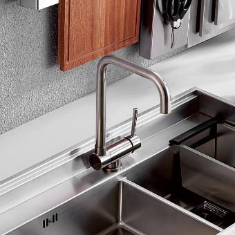 Single Handle Stainless Steel Kitchen Faucets IPX5 Hidden Folding Caravan Sink