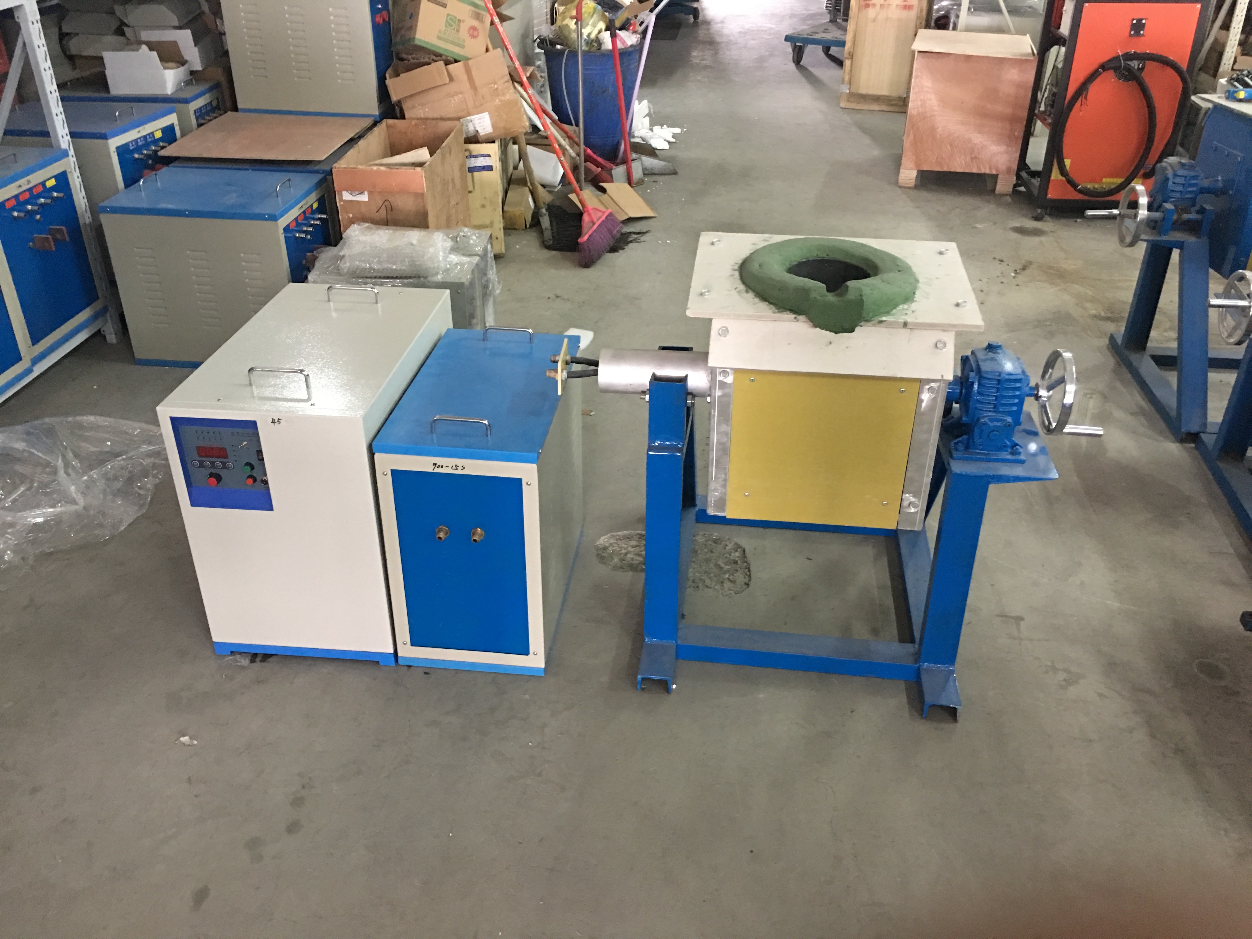 IGBT Power Devices High Temperature 1800C Induction Melting Machine For All Kinds Metal