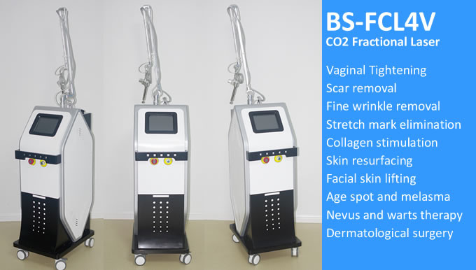 Skin Warts Removal Fractional CO2 Laser / Vaginal Tightening Machine CE Certificate