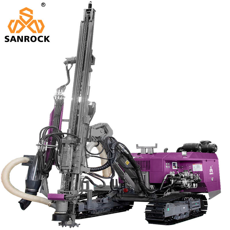 35KN Lifting Force Mining Borehole Drilling Machine Top Hammer Drilling Rig