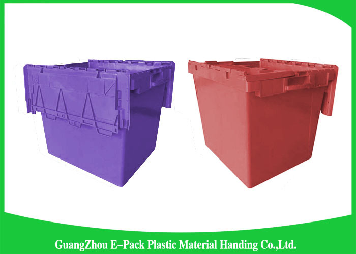 50kgs Security Moving Plastic Attached Lid Containers easy to clean