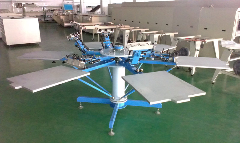 Manual silkscreen machine