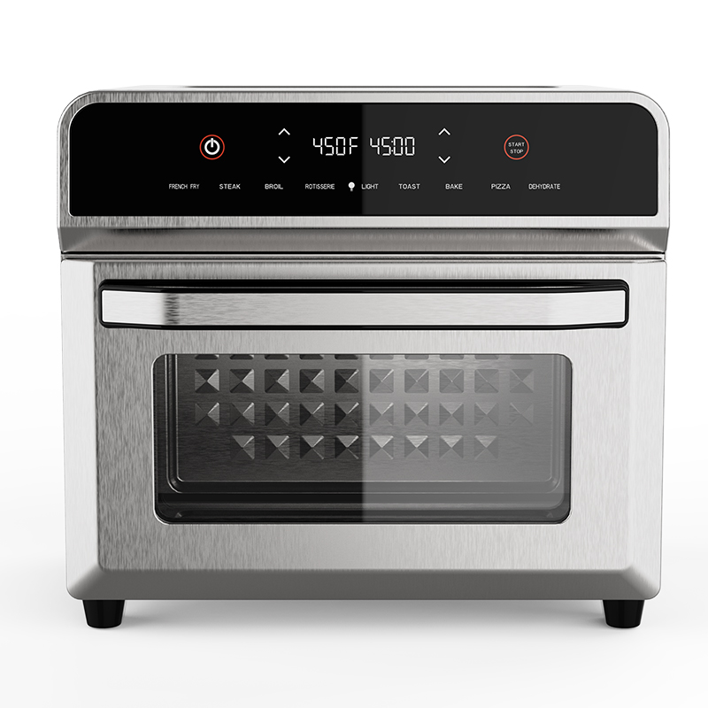 24L 12L Air Fryer Ovens Kitchen Cooking Appliance Stainless Steel Electric Retro Large Capacity Glass