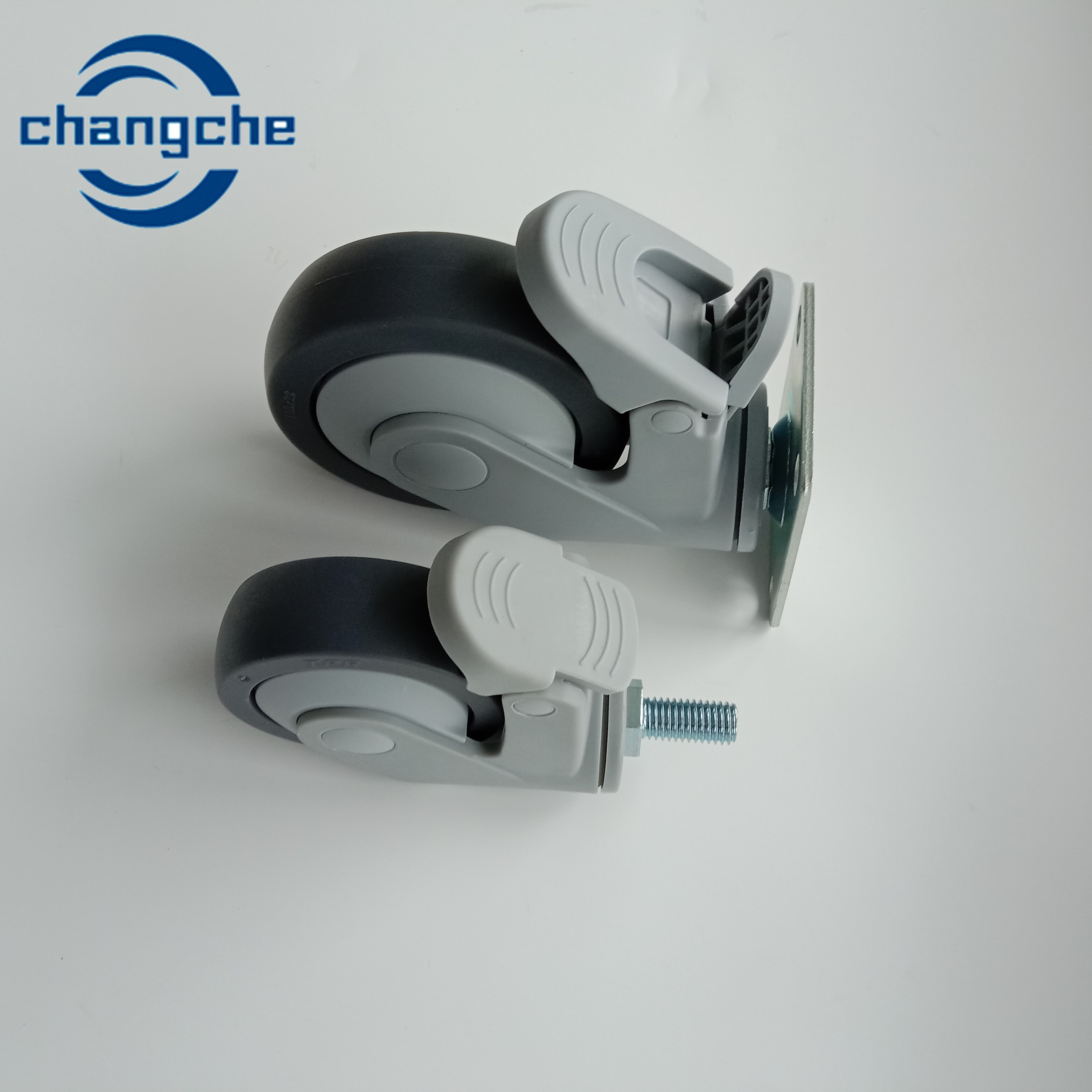 Rubber Hospital Bed Casters Reliable And Easy To Maneuver With 3 Inch Wheel Diameter