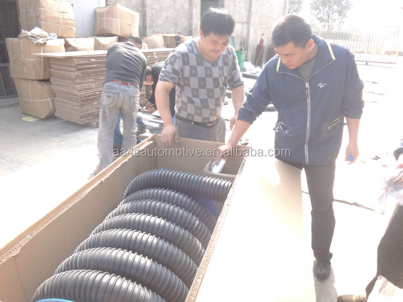 AA4C Vehicle Spring Driven Exhaust Hose Reel Car Exhaust Extraction Hose Drum On Sliding Rail