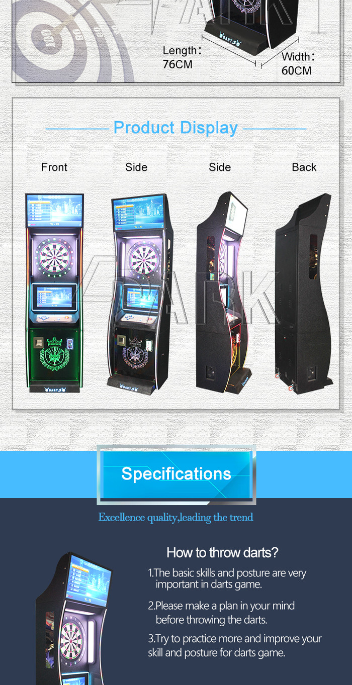 Luxury Dart EPARK HD LCD Amusement Game coin operated Machine